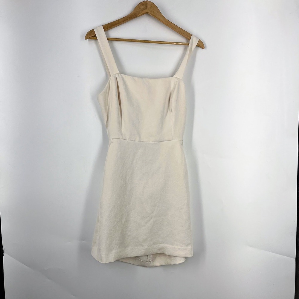 Wilfred Women's Open Back Tie Mini Dress Square Neck Sleeveless